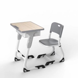 AU-JC Steel PP Colourful School Furniture Desks and Chairs