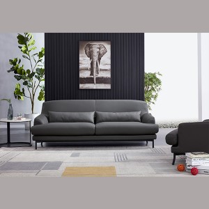 AU-ZDWY Italian Minimalist Office Manager Office Leather Sofa