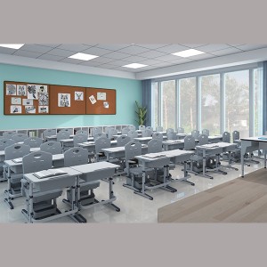 Bureaux et chaises de mobilier scolaire pliable AU-YC