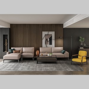 AU Office Single Double Seat Leather Fabric Sofa
