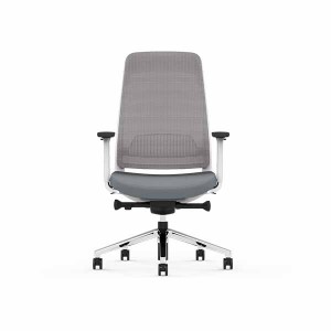AUM GT White PP Frame Office Staff Swivel Chair