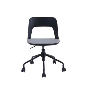 AUM WH Office Meeting Room Plastic Chair Soft Cushion With Wheels