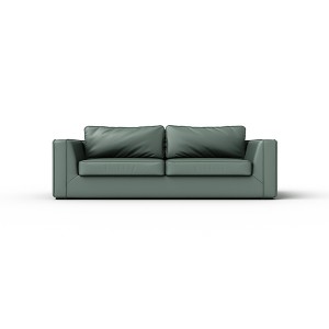 AUM ZC Office Manager Room PU Leather Sofa