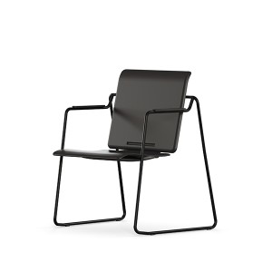 AUMRL Zwart opvouwbaar bureau en stoel in eenvoudige stijl
