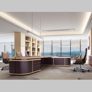 AUMTY High Level Wooden CEO Manager Office Desk Table