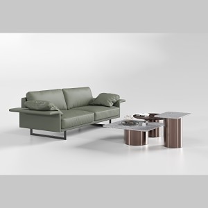 AUM-ZC Office Single Double Seat Leather Fabric Sofa