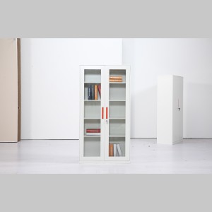 AUM-JL Glass Door Steel Office Cabinet Storage