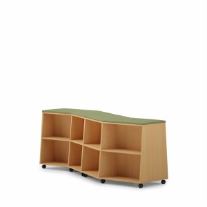 AUM-OMS  School Furniture Study Learning Space Library Low Book Shelf