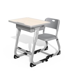AU-JC Steel PP Colourful School Furniture Desks and Chairs