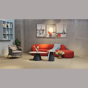 AU-BD أريكة منزلية ملونة إيطالية بسيطة