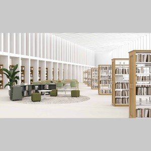 Bibliothèque de meubles de bibliothèque d'espace d'apprentissage d'AUM OMS pour l'école