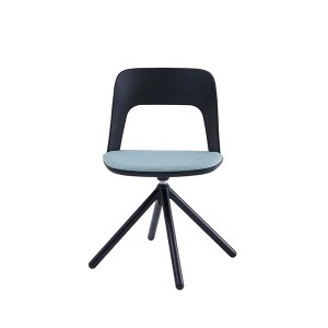 AUM WH Meeting Room Reception Office Plastic Chair Wooden Leg