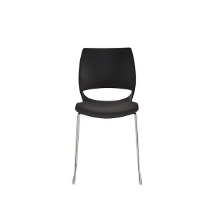 AUM WH Black Plastic Office Training Meeting Function Chair