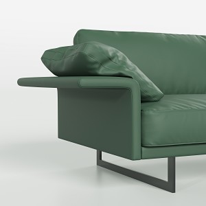 AUM-ZC Office Single Double Seat Leather Fabric Sofa