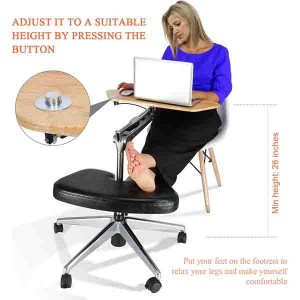 China Manufacturer Height Adjustable Desk With Footrest