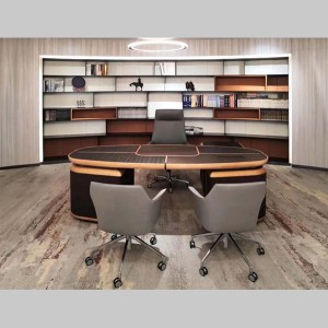 Mesa de escritorio de oficina de director ejecutivo de madera de alto nivel AUMTY