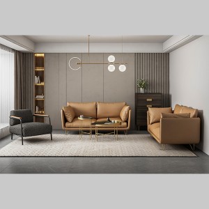 Sofa Kulit Mewah AU Untuk Manajer Ruang Kantor