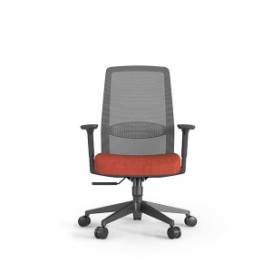 AUM ZC piros irodai hálós szék, nylon lábak