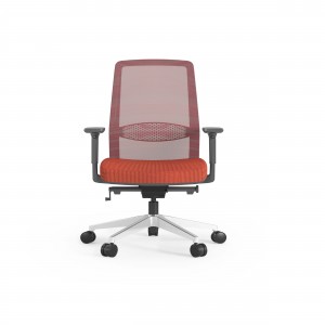 AUM ZC Red Office Mesh Chair Nylon Feet