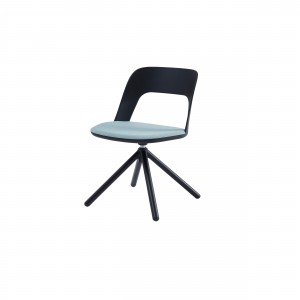 AUM WH Meeting Room Reception Office Plastic Chair Wooden Leg