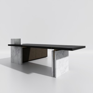 AU-OMS High Level Stone Executive Desk