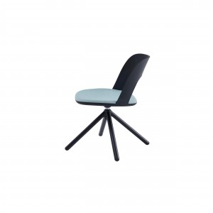 AUM WH Meeting Room Reception Office Plastic Chair Wooden Leg