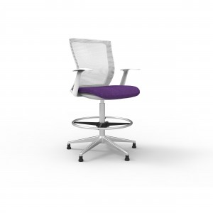 AU-DK Height Adjustable Mesh Rotary Bar Chair