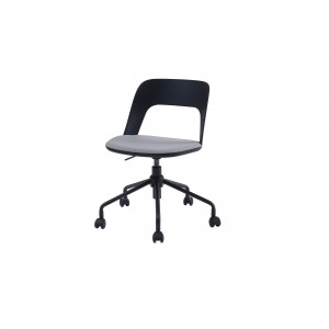 AUM WH Office Meeting Room Plastic Chair Soft Cushion With Wheels