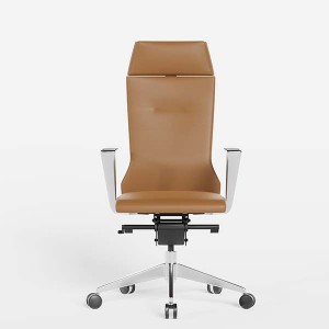 AUM ZC High Level Office Executive CEO PU Leather Chair Cherry Color