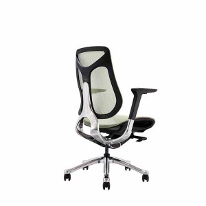 Chaise de bureau ergonomique en maille AUM GT pieds en aluminium