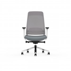 AUM GT White PP Frame Office Staff Swivel Chair