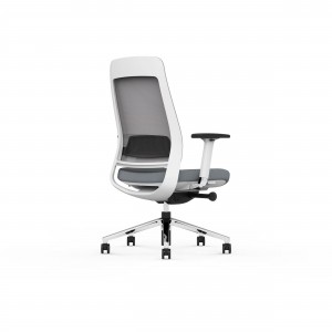 AUM GT White PP Frame Office Staff Swivel Chair