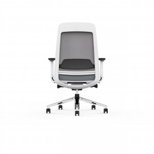 AUM GT White PP Frame Office Staff Swivel Chair