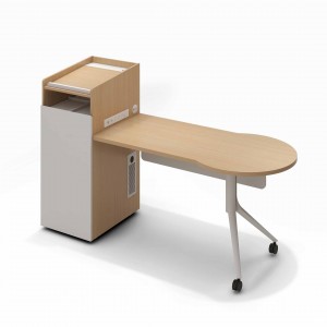 AUM-OMS School Furniture Moveable Teacher Desk With Cabinet