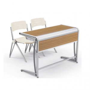 Bureau double pour salle de classe scolaire