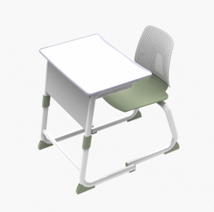 AUMFM iskolai bútor C alakú láb tantermi íróasztal és szék